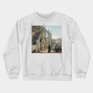 Faust and Marguerite, Opus VII by Lawrence Alma-Tadema Crewneck Sweatshirt